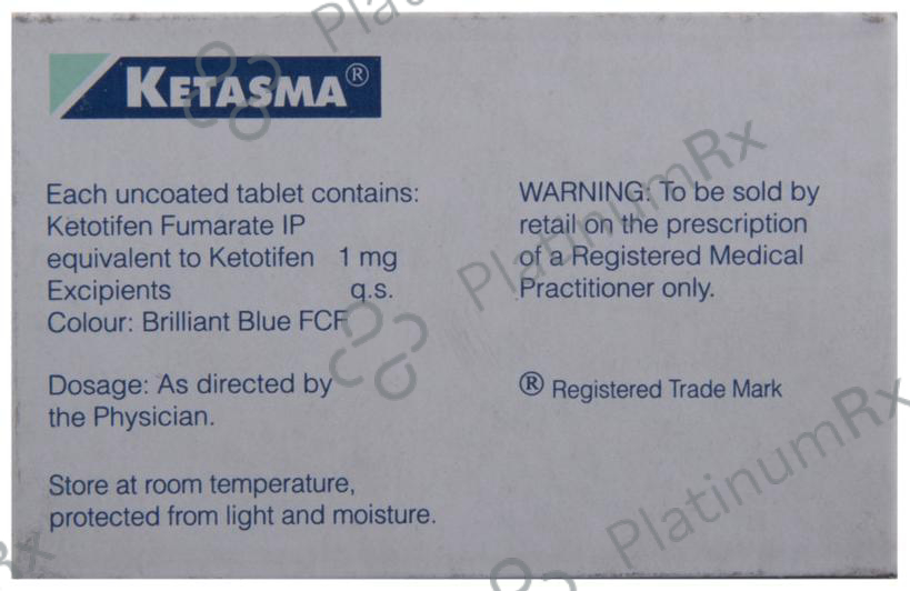 Ketasma 1mg Tablet 10s