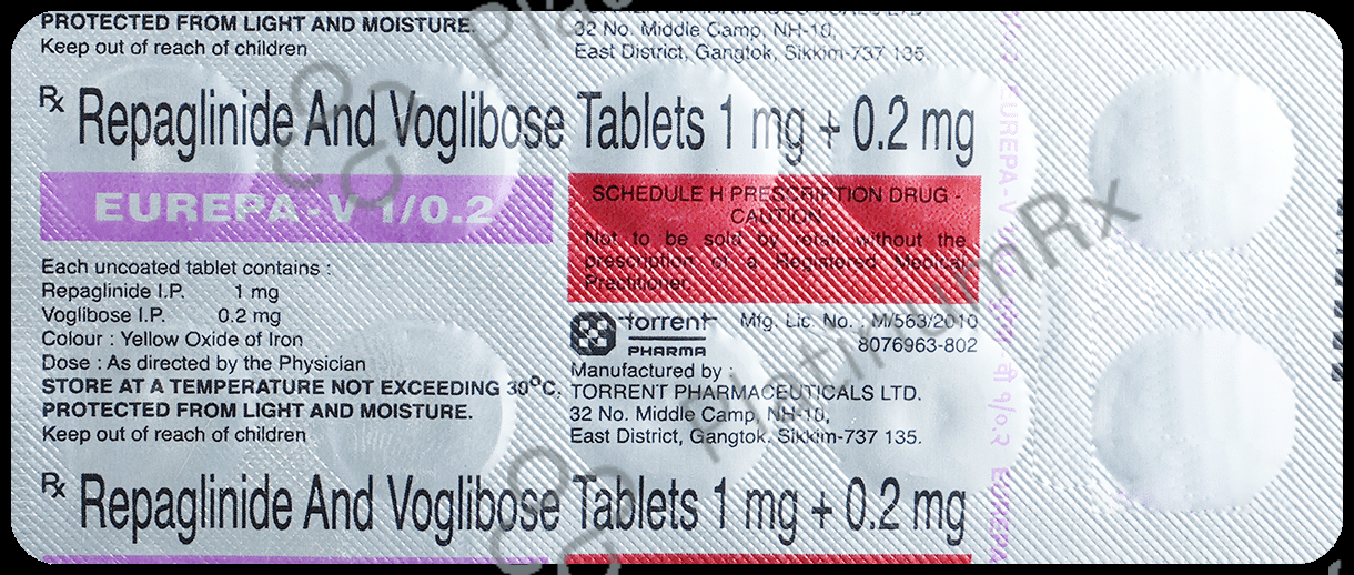 Eurepa V 1/0.2mg Tablet 10s