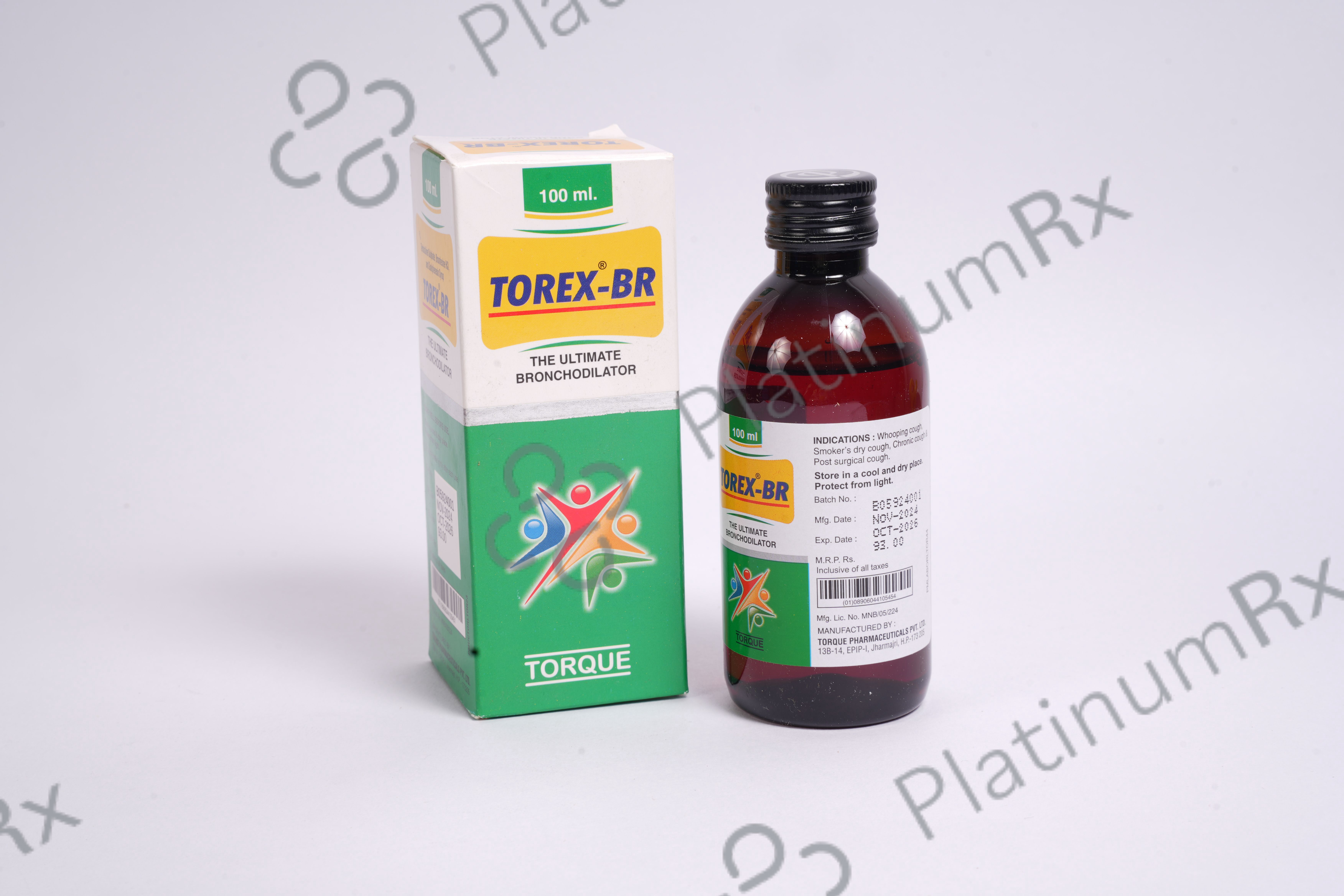 Torex BR 100/2.5/8mg Syrup 100ml