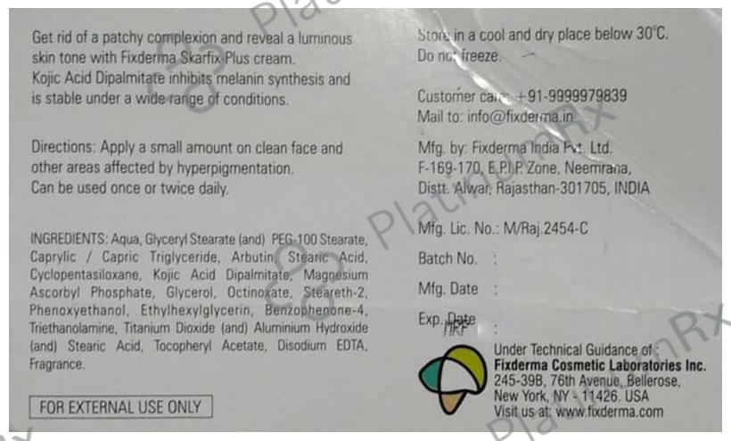 New Fixderma Skarfix-Plus Cream