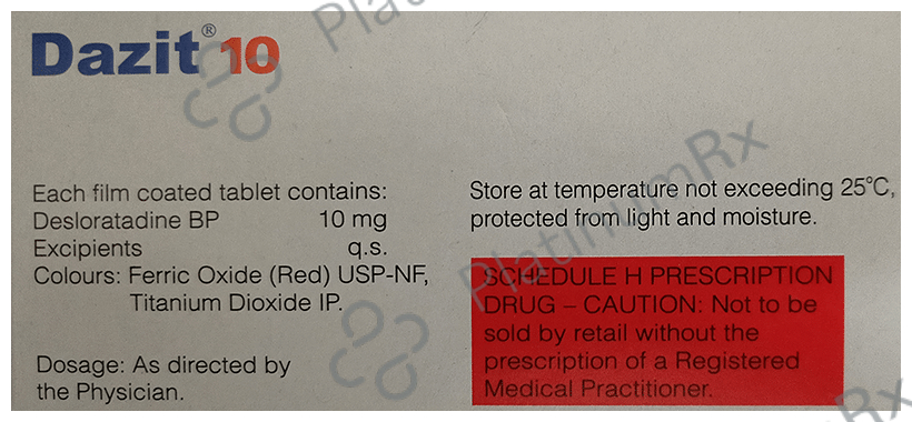 Dazit 10mg Tablet 15s