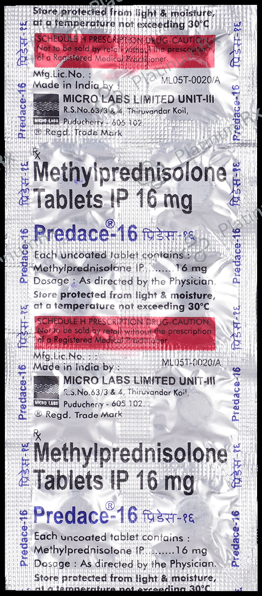 Predace 16mg Tablet 10s