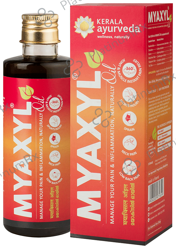 Kerala Ayurveda Myaxyl Oil - For Instant Muscle & Joint Pain Relief 200 ml