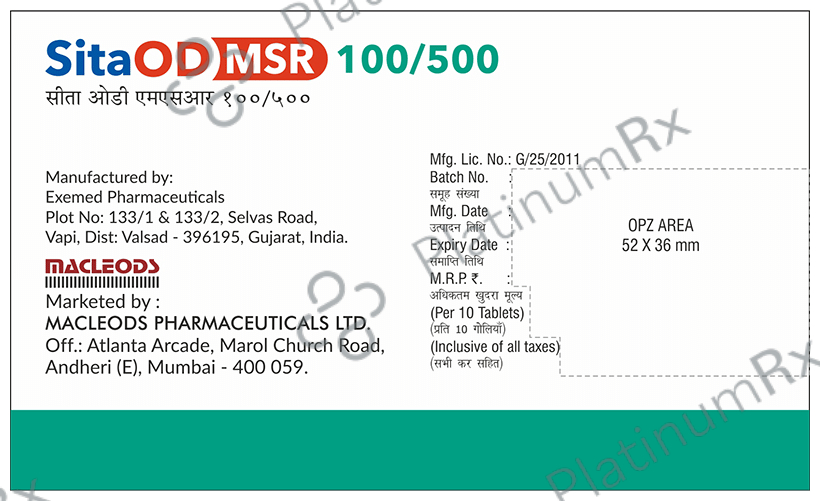 SitaOD MSR 100/500 Tablet