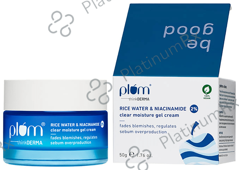 Plum 2% Rice Water & Niacinamide Clear Moisture Gel Cream