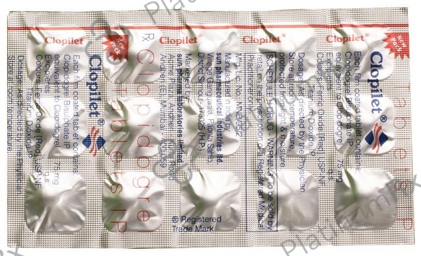 Clopilet 75mg Tablet 15s