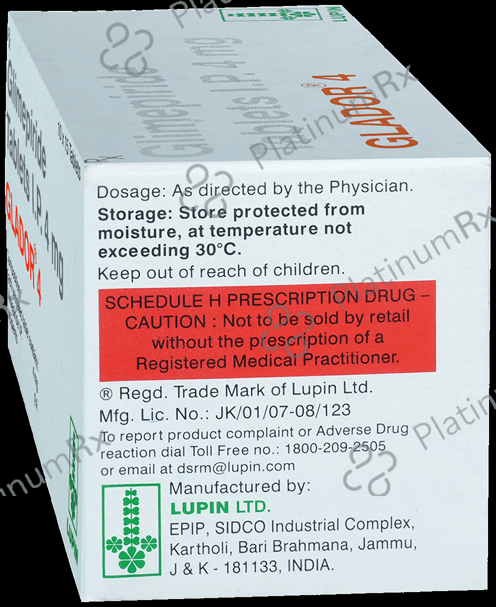 Glador 4mg Tablet 15s