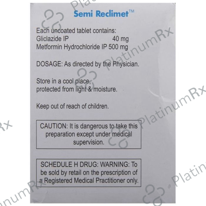 Semi Reclimet 40/500mg Tablet 10s