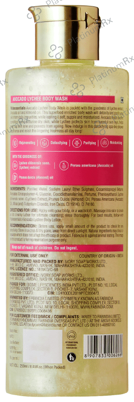 Fabessentials Avacado Lychee Body Wash