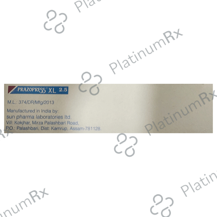 Prazopress XL 2.5mg Tablet OPS 30s
