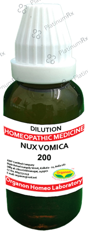 Organon Nux Vomica Dilution 200 30 ml