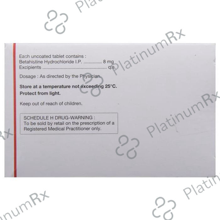 Vertin 8mg Tablet 15s