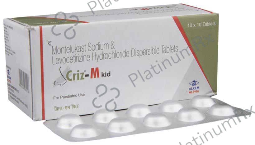 Criz M Kid 2.5/4mg Tablet DT 10s