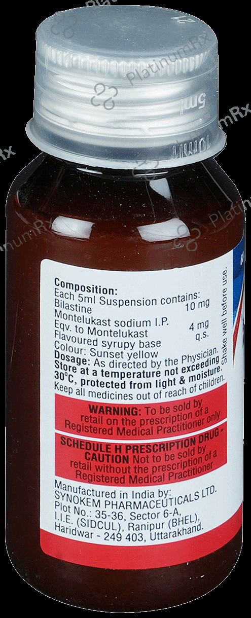 Bilazap M Mango 10/4mg Oral Suspension 60ml