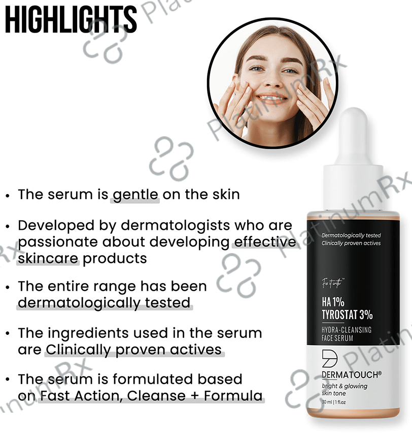 Dermatouch HA 1% Tyrostat 3% Hydra-Cleansing Face Serum
