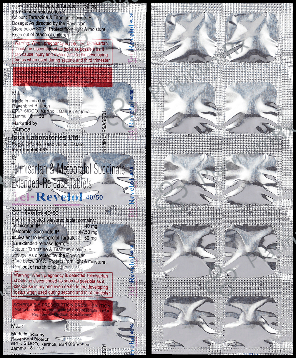 Tel Revelol 40/50mg Tablet ER 10s