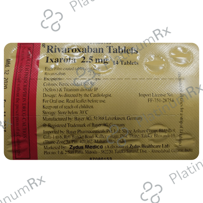 Ixarola 2.5mg Tablet