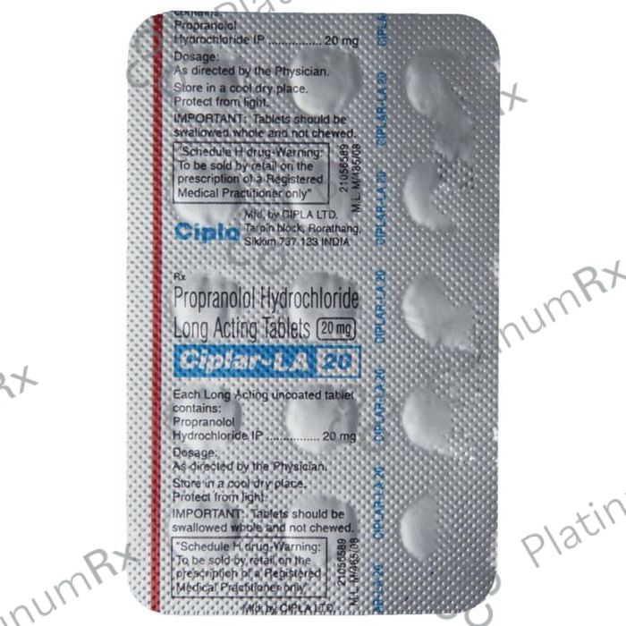 Ciplar LA 20mg Tablet 15s