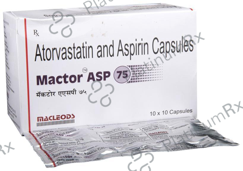 Mactor ASP 75/10mg Capsule 10s