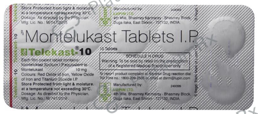Telekast 10mg Tablet 10s