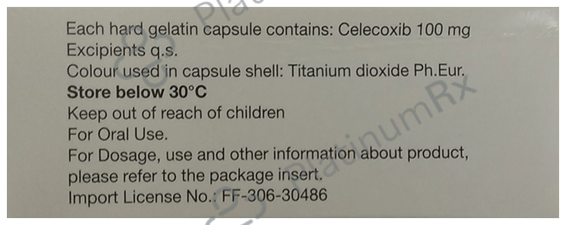 Celebrex 100mg Capsule 10s