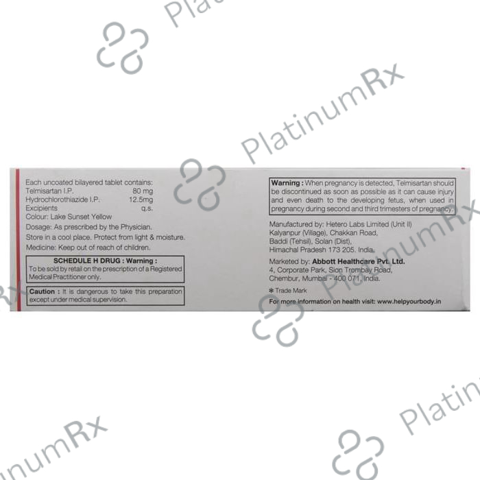 Telpres H 12.5/80mg Tablet 10s