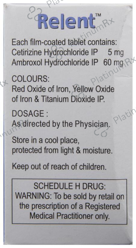 Relent 60/5mg Tablet 15s