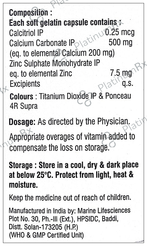 Calcicell D3 Softgel Capsule