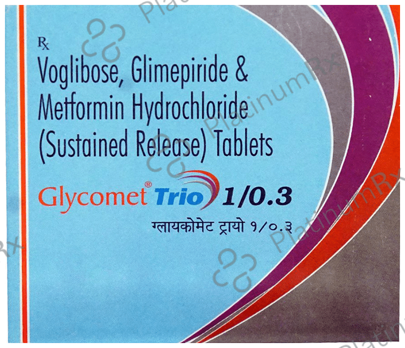 Glycomet Trio 1/0.3mg Tablet SR 10s