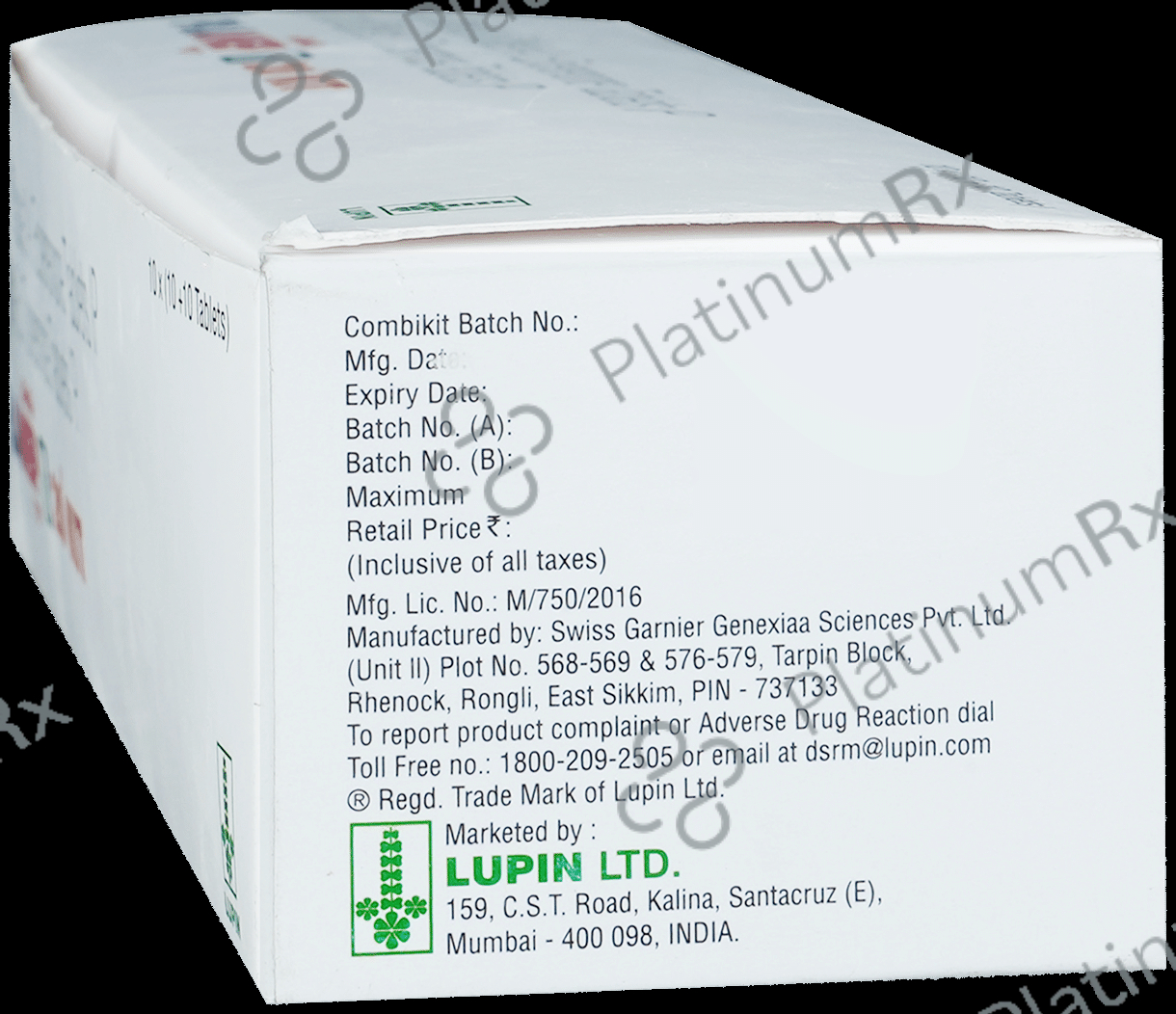 Planep T 20/25mg Kit Tablet 10s