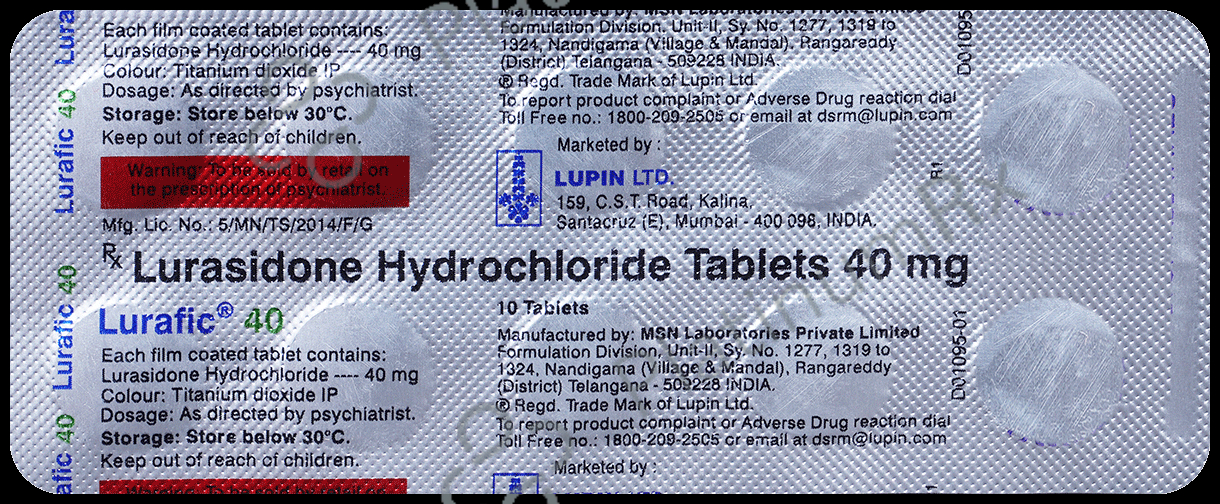 Lurafic 40mg Tablet 10s