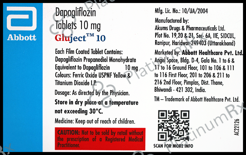 Gluject 10mg Tablet 15s