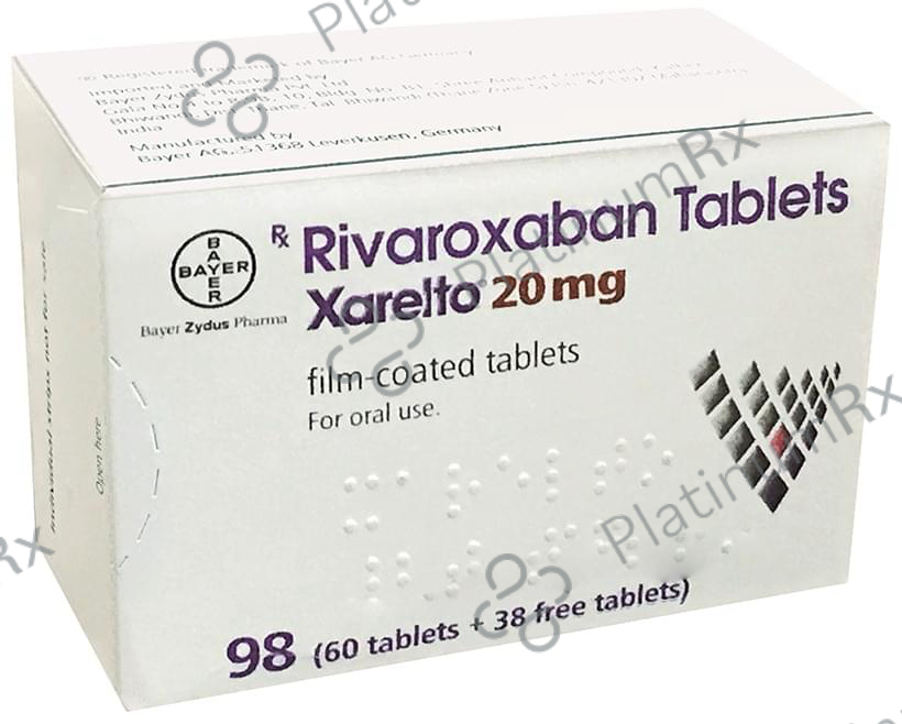 Xarelto 20mg Tablet 98 Tablet