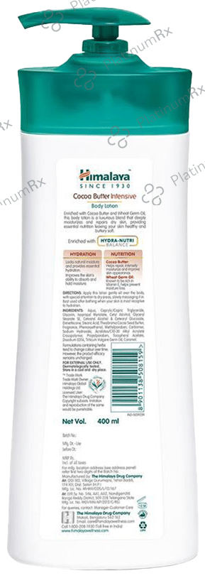 Himalaya Cocoa Butter Intensive Moisturising Body Lotion 400 ml