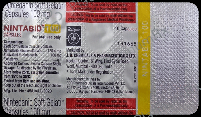 Nintabid 100mg Capsule