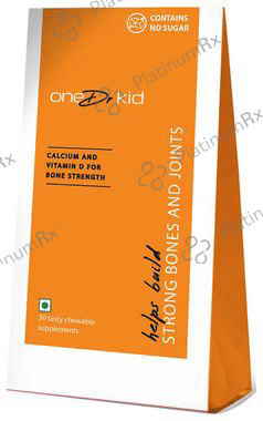 oneDr Kid Calcium and Vitamin D for Bone Strength Mango