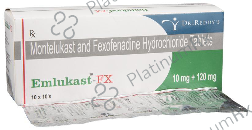 Emlukast FX 120/10mg Tablet 10s