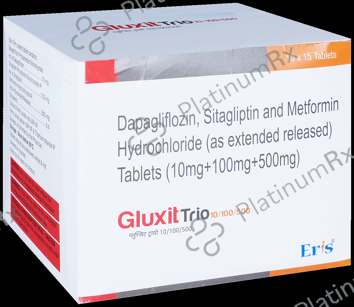 Gluxit Trio 10/500/100mg Tablet 15s