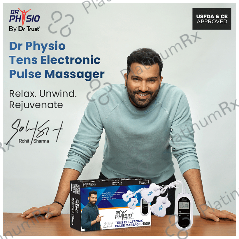 Dr Physio Electrical Nerve Stimulation Pulse Digital Massager Machine White