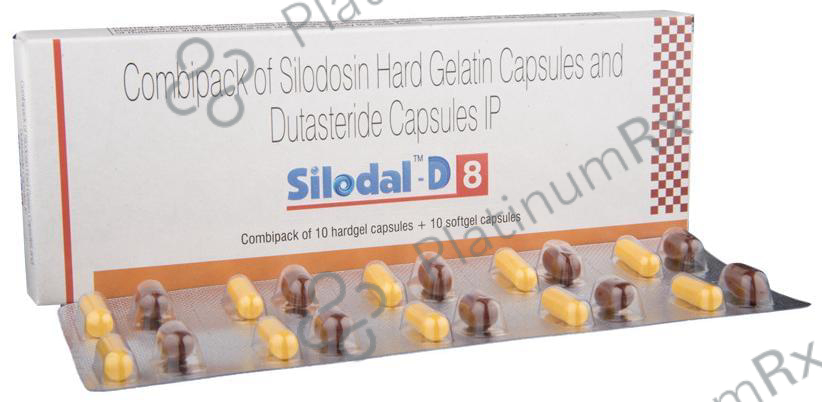 Silodal D 8/0.5mg Combipack Capsule 20s