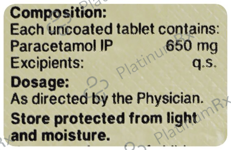 Ultramol RF 650mg Tablet