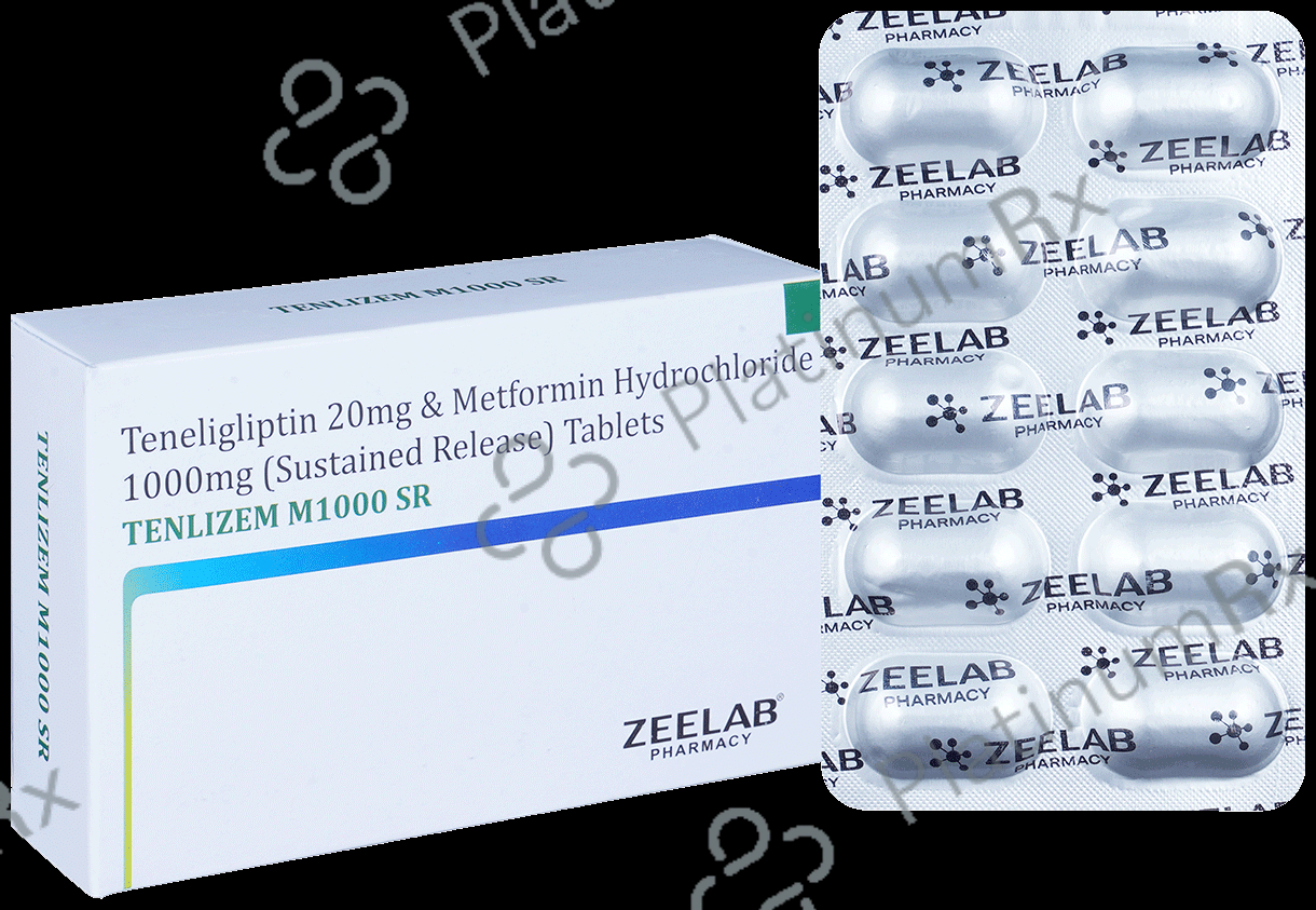 Tenlizem M 1000mg/20mg Tablet SR