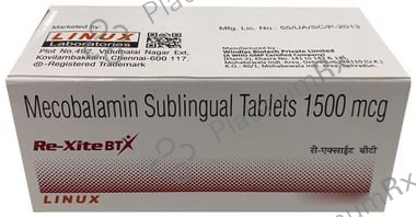 Re Xite BT 1500mcg Sublingual Tablet 10s