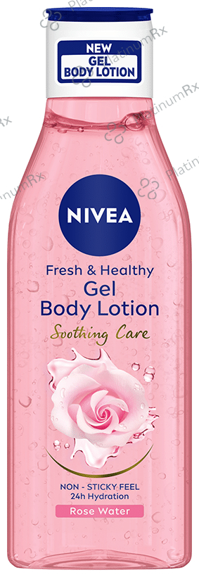 Nivea Fresh & Healthy Gel Body Lotion Soothing Care Rose Water 200 ml