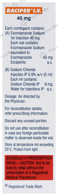 Raciper IV 40mg Injection 5ml