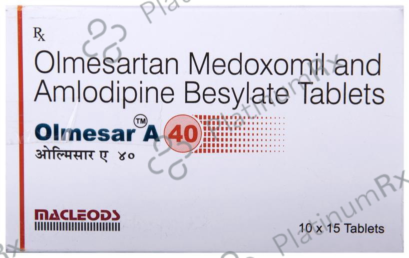 Olmesar A 40mg Tablet 15s