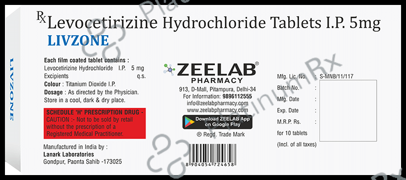 Livzone 5mg Tablet