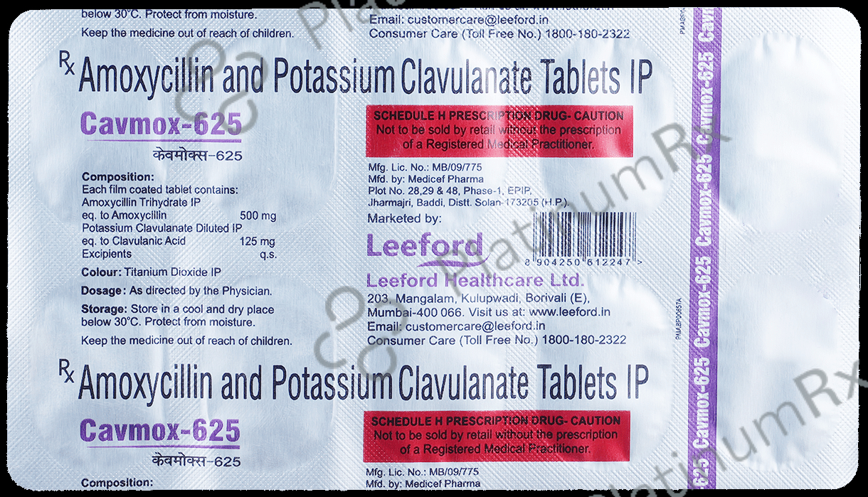 Cavmox 625 Tablet