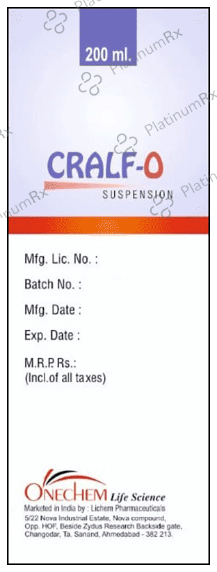 Cralf-O Oral Suspension Sugar Free