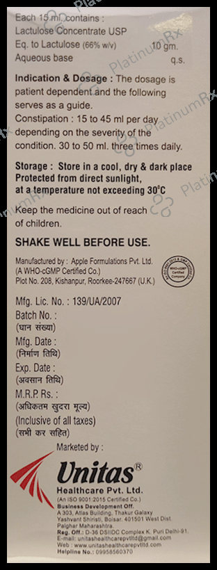 Lactofast Oral Solution Sugar Free
